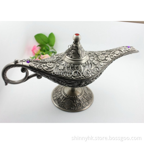 Shinny Gifts Metal Antique Brass Oil Lamp
